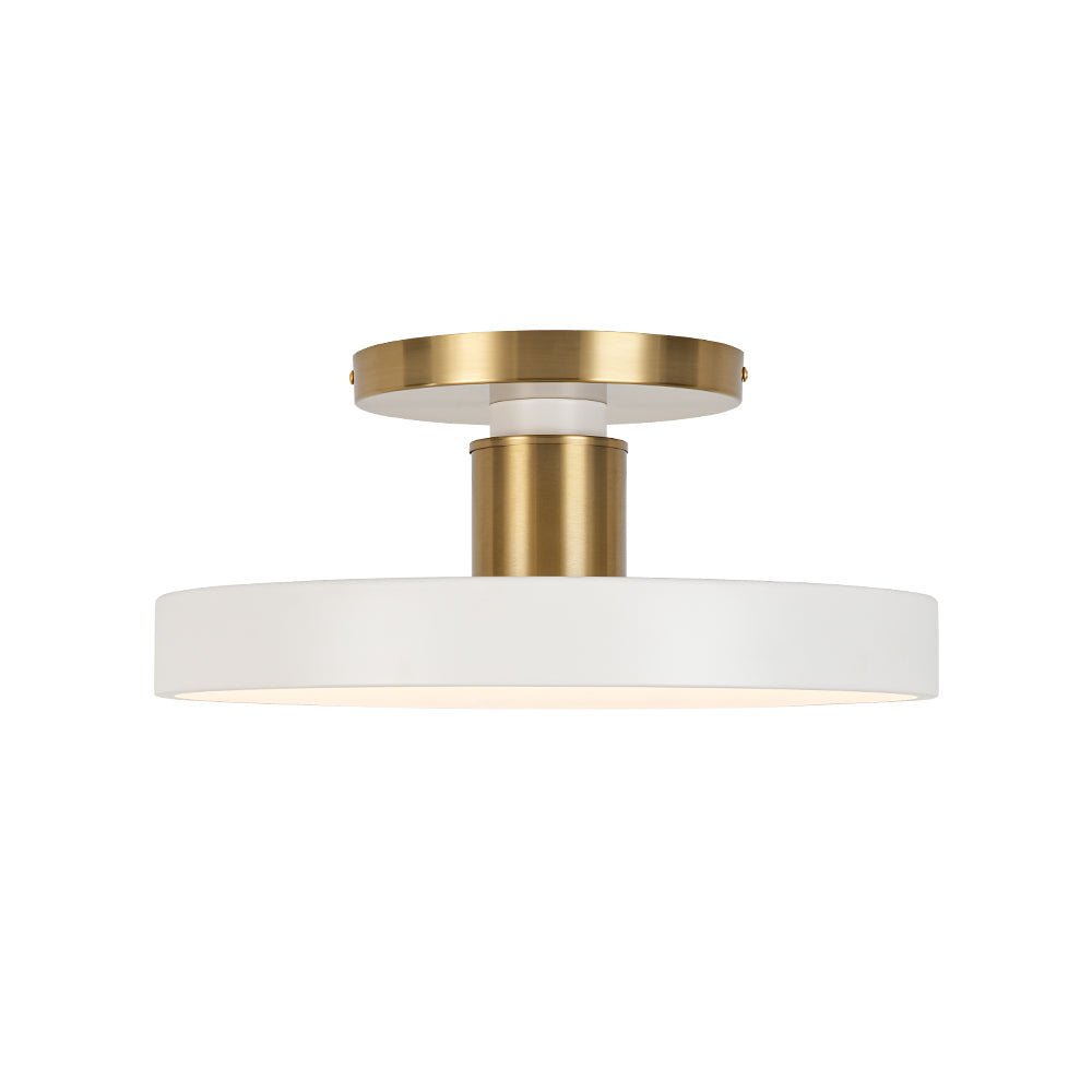 Fljota Lampada a LED Semi Flush in Ottone Scandinavo