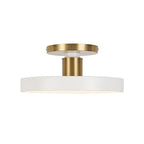 Fljota Lampada a LED Semi Flush in Ottone Scandinavo