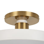 Fljota Lampada a LED Semi Flush in Ottone Scandinavo