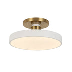 Fljota Lampada a LED Semi Flush in Ottone Scandinavo