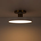 Fljota Lampada a LED Semi Flush in Ottone Scandinavo