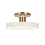 Fljota Lampada a LED Semi Flush in Ottone Scandinavo