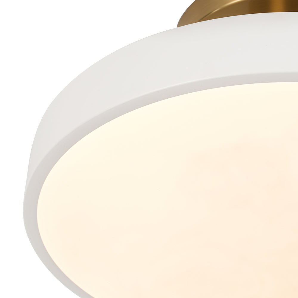 Fljota Lampada a LED Semi Flush in Ottone Scandinavo