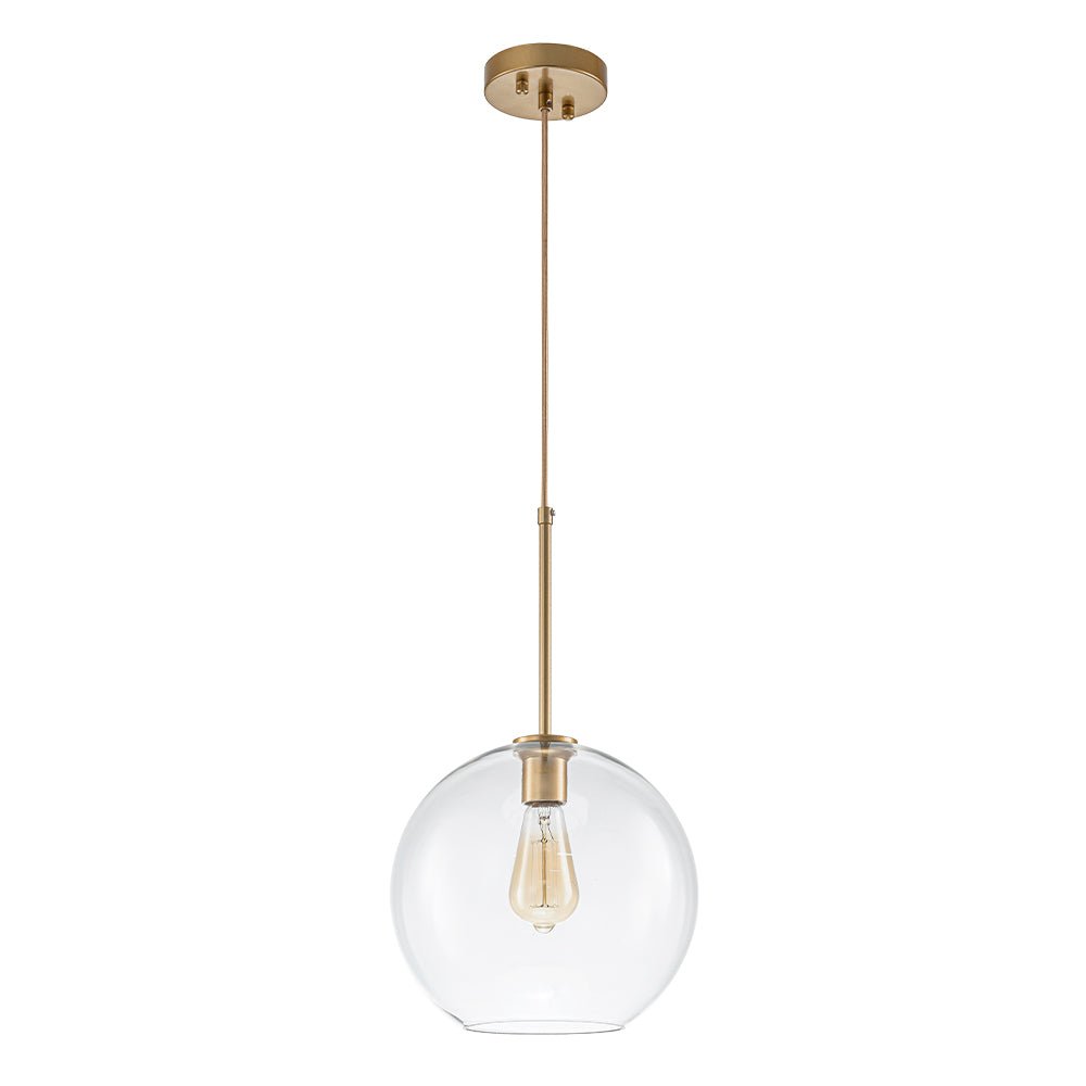 Gloriana Semplice Lampadario in Vetro Trasparente Stile Mid-Century