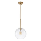 Gloriana Semplice Lampadario in Vetro Trasparente Stile Mid-Century