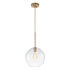 Gloriana Semplice Lampadario in Vetro Trasparente Stile Mid-Century