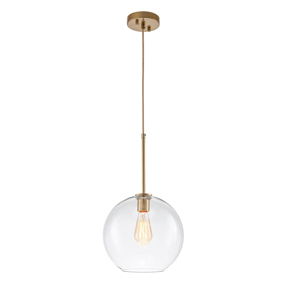 Gloriana Semplice Lampadario in Vetro Trasparente Stile Mid-Century