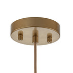 Gloriana Semplice Lampadario in Vetro Trasparente Stile Mid-Century