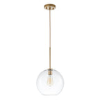 Gloriana Semplice Lampadario in Vetro Trasparente Stile Mid-Century