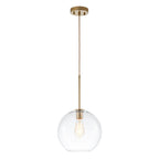Gloriana Semplice Lampadario in Vetro Trasparente Stile Mid-Century
