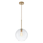 Gloriana Semplice Lampadario in Vetro Trasparente Stile Mid-Century