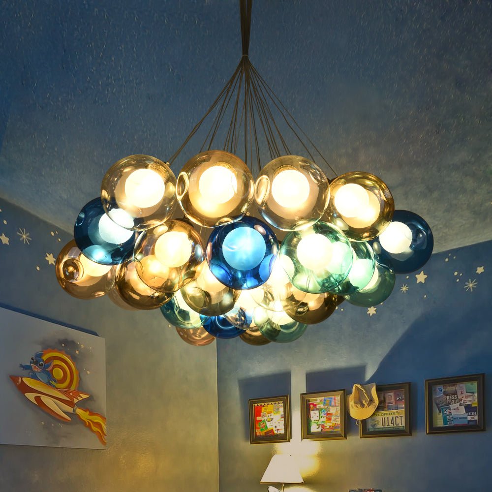 Lampadario in Vetro Multi-Colore Wægnuli Unico