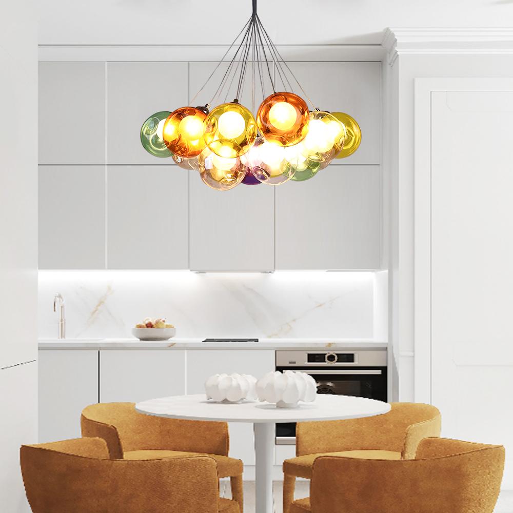 Lampadario in Vetro Multi-Colore Wægnuli Unico