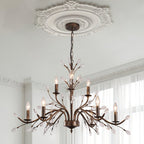 Lampadario Cristallo Floreale Antico Vintage Jorne