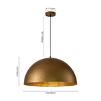 Lustel Vintage Luxe Dome Pendant Light