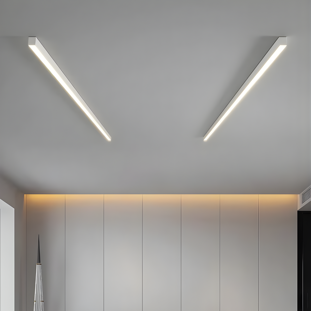 Lampada da soffitto o da parete a LED lineare – illuminazione senza abbagliamento per ambienti moderni