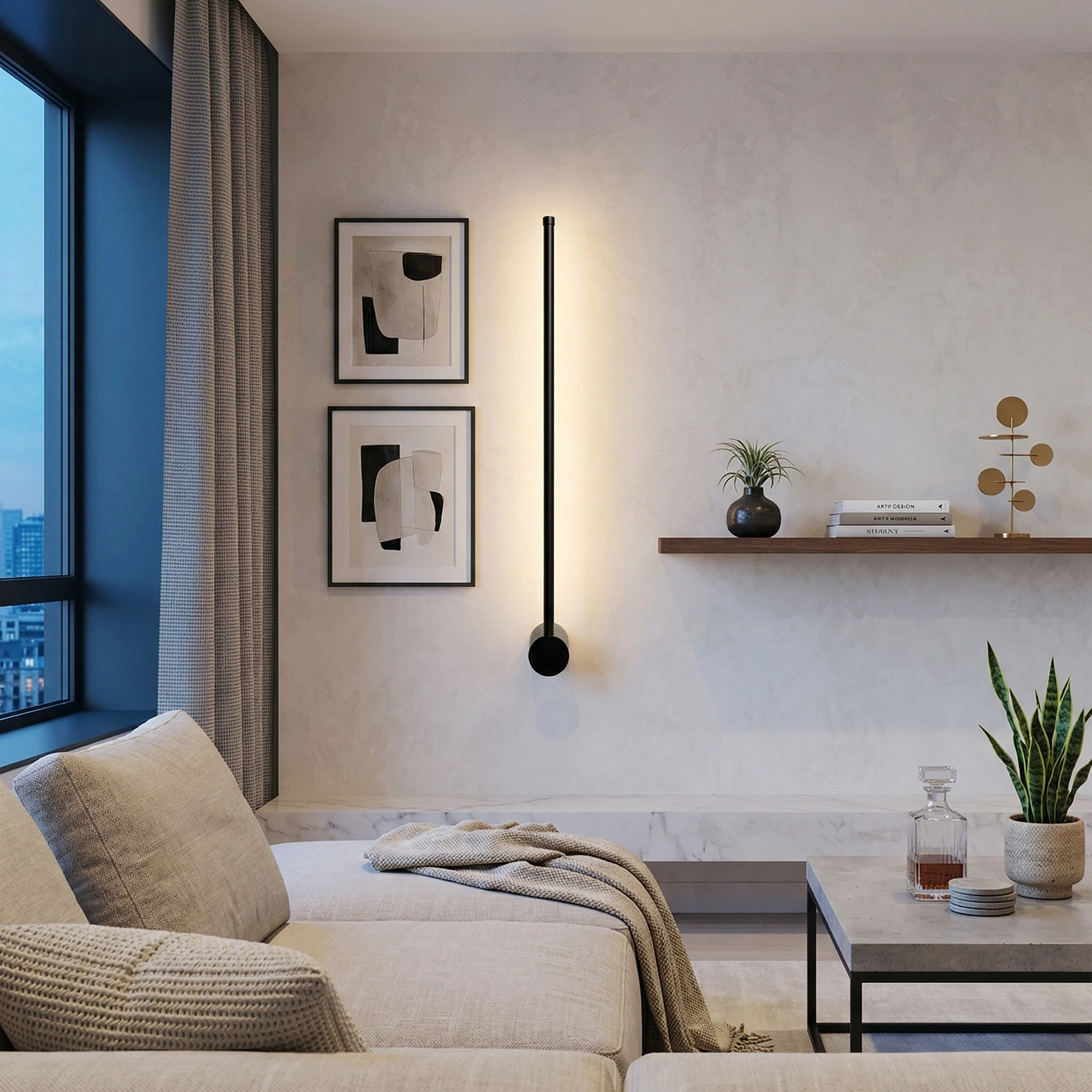 Lampada da parete a LED lineare Treacy