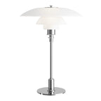 Lampada da Tavolo con Paralume in Vetro Vintage Danese