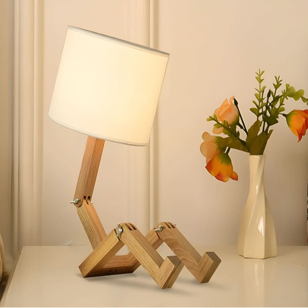 LUMIBOT – Lampada in Legno Flessibile per Illuminazione Personalizzata