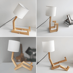 LUMIBOT – Lampada in Legno Flessibile per Illuminazione Personalizzata