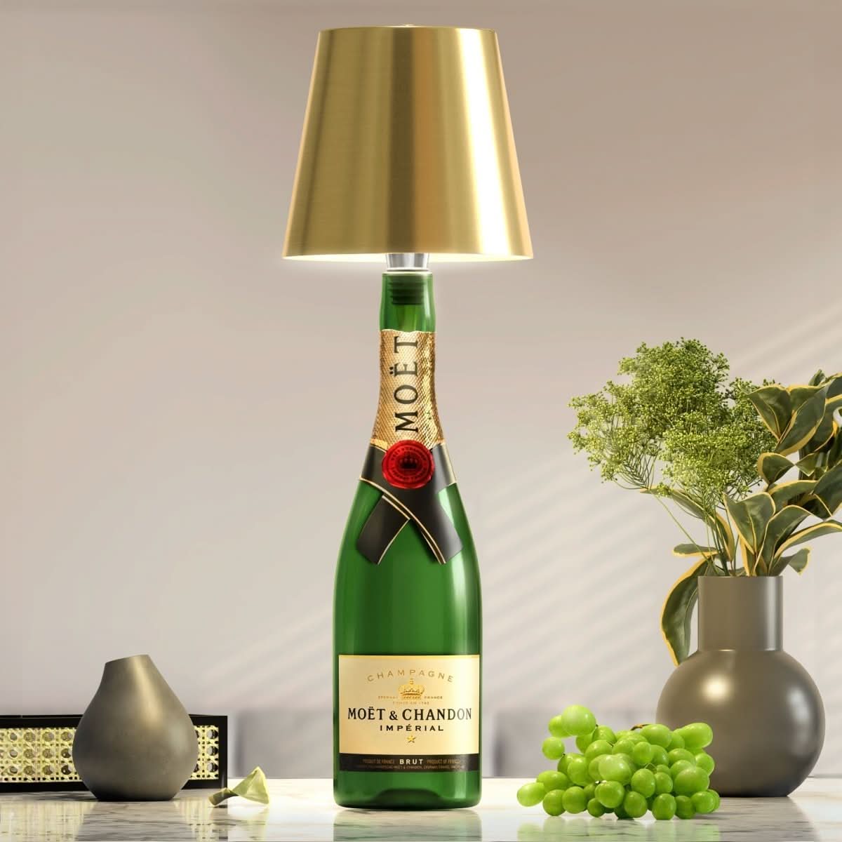 LumiBottle – Lampada a Cavo per Bottiglie con Luce LED Bianco Caldo