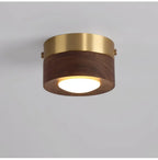 Lampada in legno per soffitto di corridoio