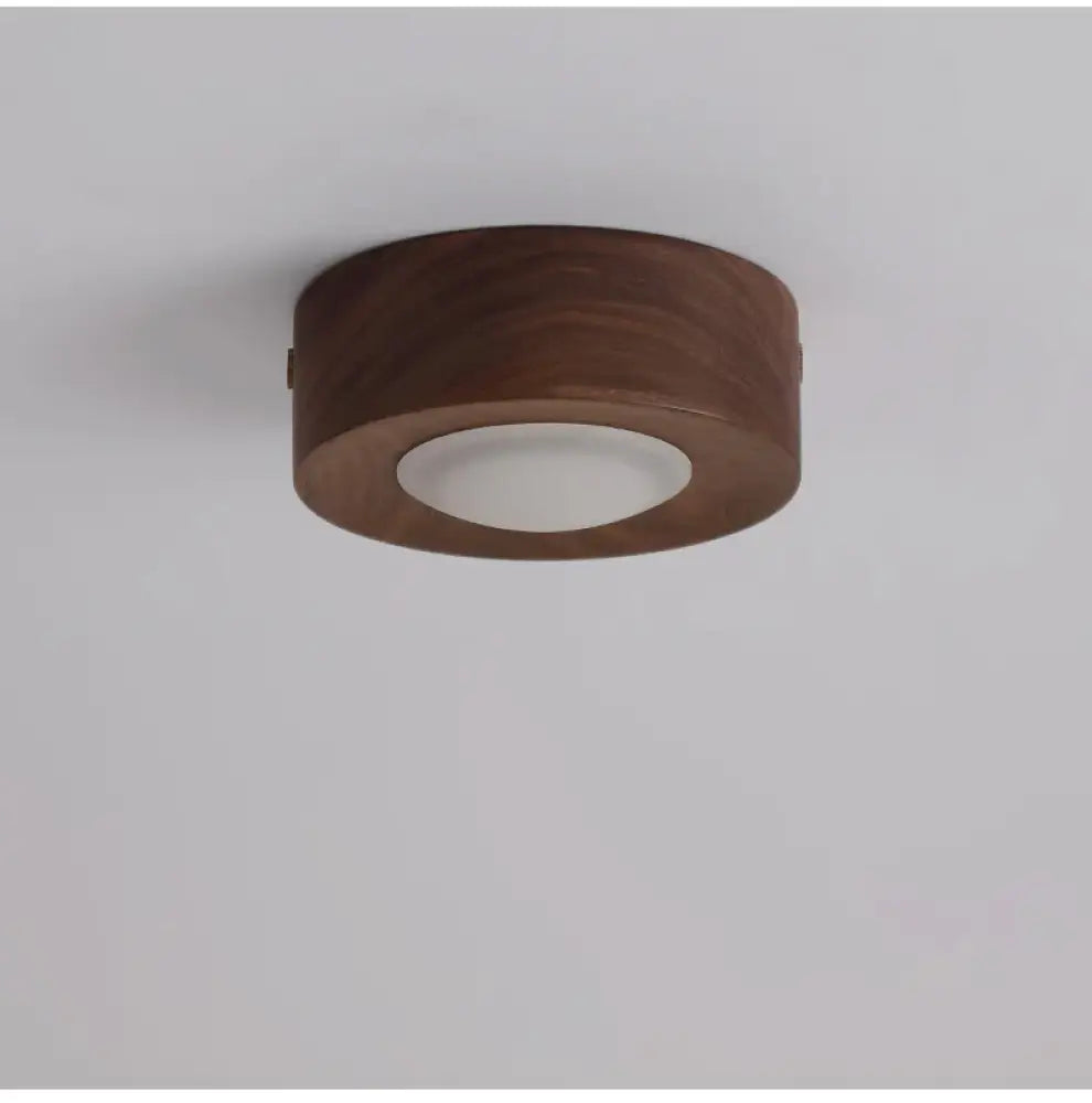 Lampada in legno per soffitto di corridoio