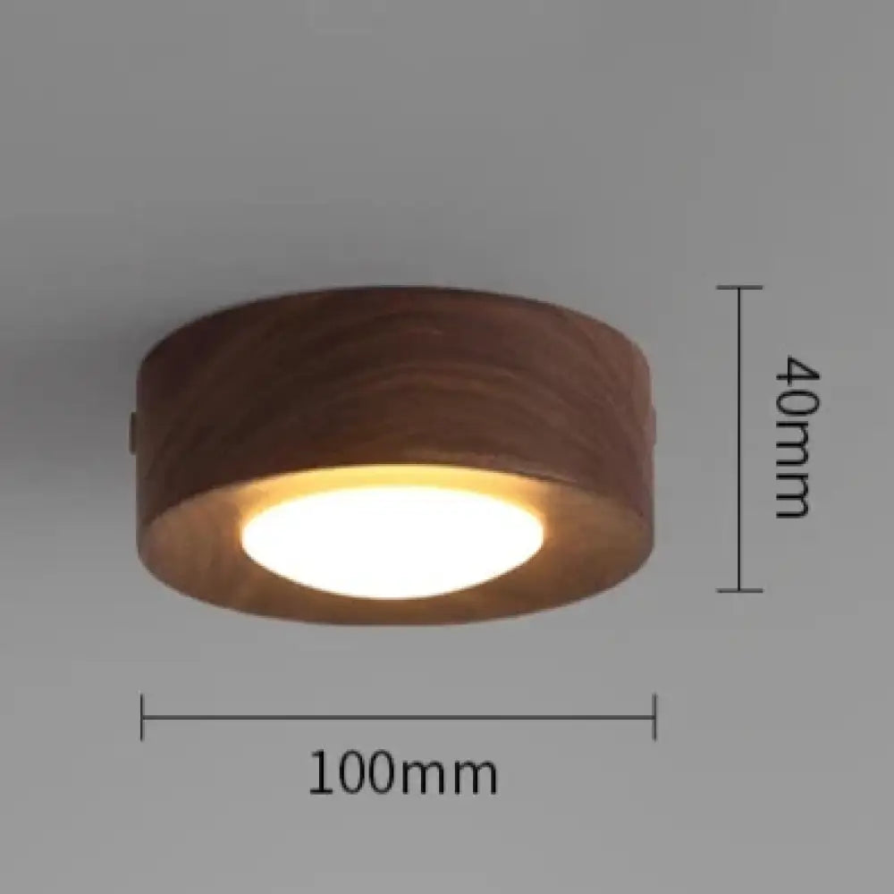 Lampada in legno per soffitto di corridoio