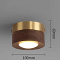 Lampada in legno per soffitto di corridoio