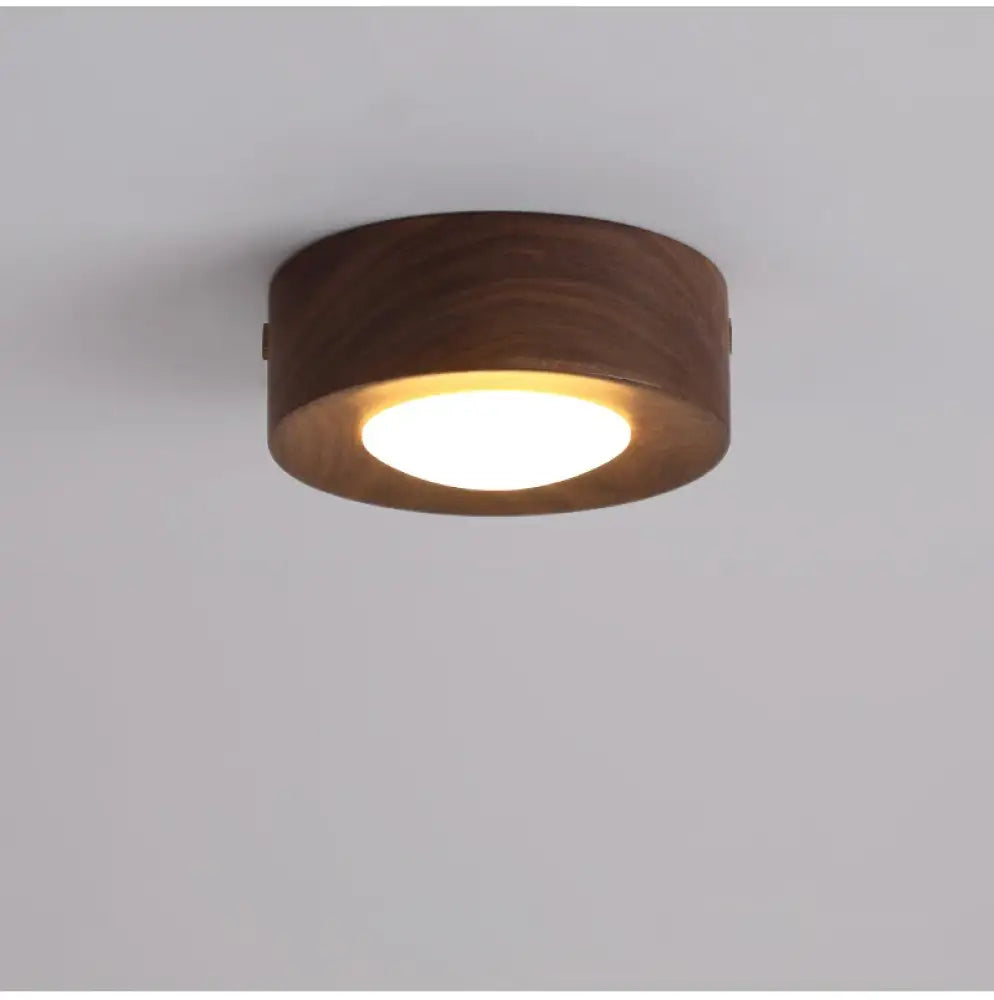 Lampada in legno per soffitto di corridoio