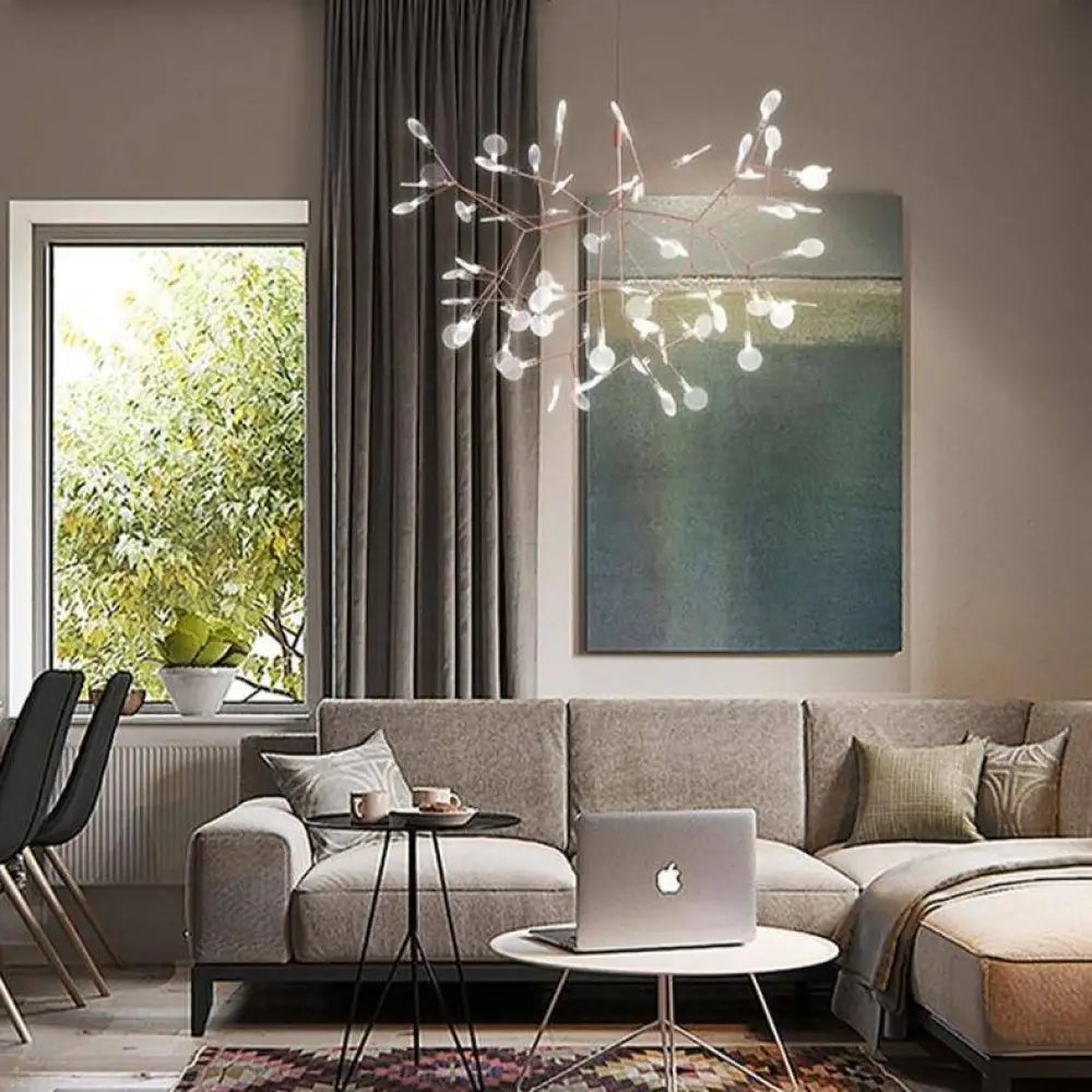 Lampada LED Albero Dorato Moderna