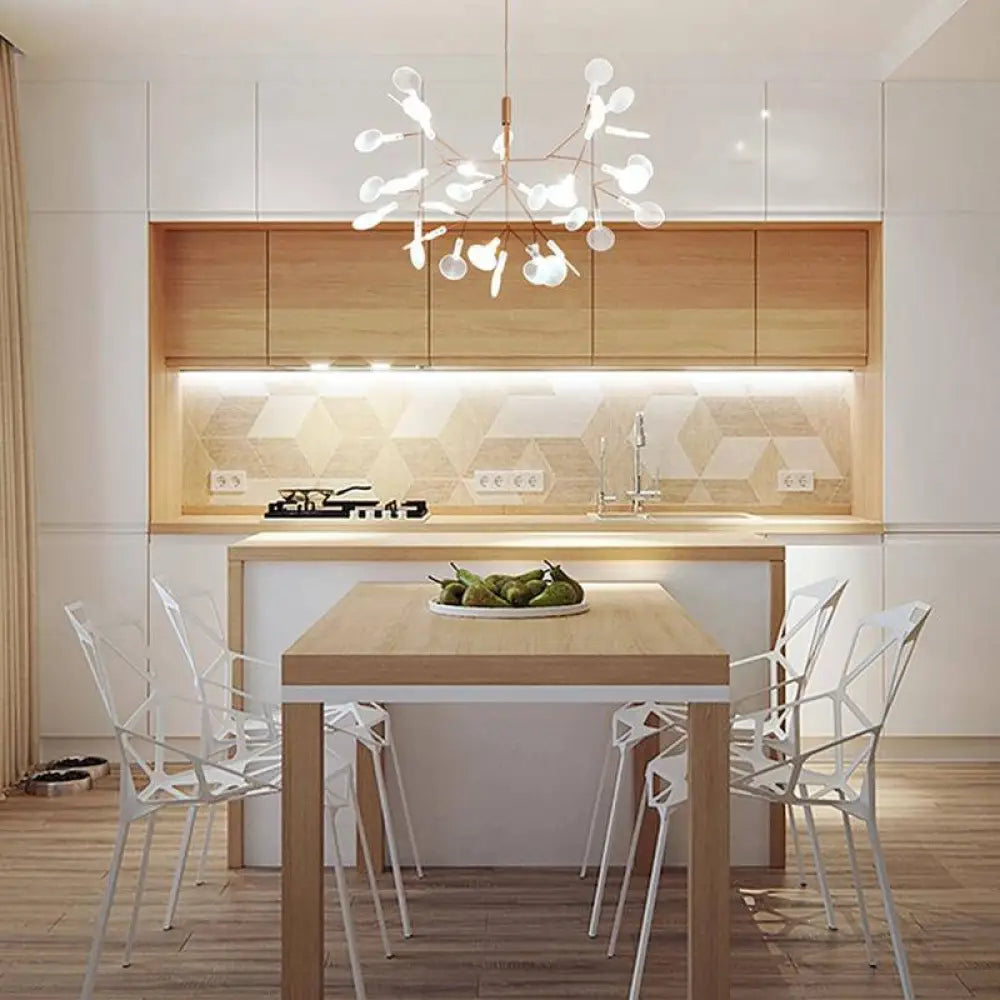 Lampada LED Albero Dorato Moderna