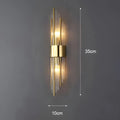 Lampada da parete con effetto cristallo – Design elegante con accento dorato