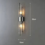 Lampada da parete con effetto cristallo – Design elegante con accento dorato