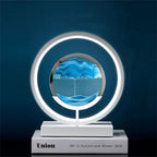 LUMISAND – Lampada da Tavolo con Arte di Sabbia 3D a LED con Ricarica USB