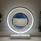 LUMISAND – Lampada da Tavolo con Arte di Sabbia 3D a LED con Ricarica USB