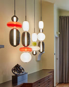 LumiSphere Light - Lampada a sospensione LED in vetro colorato moderno