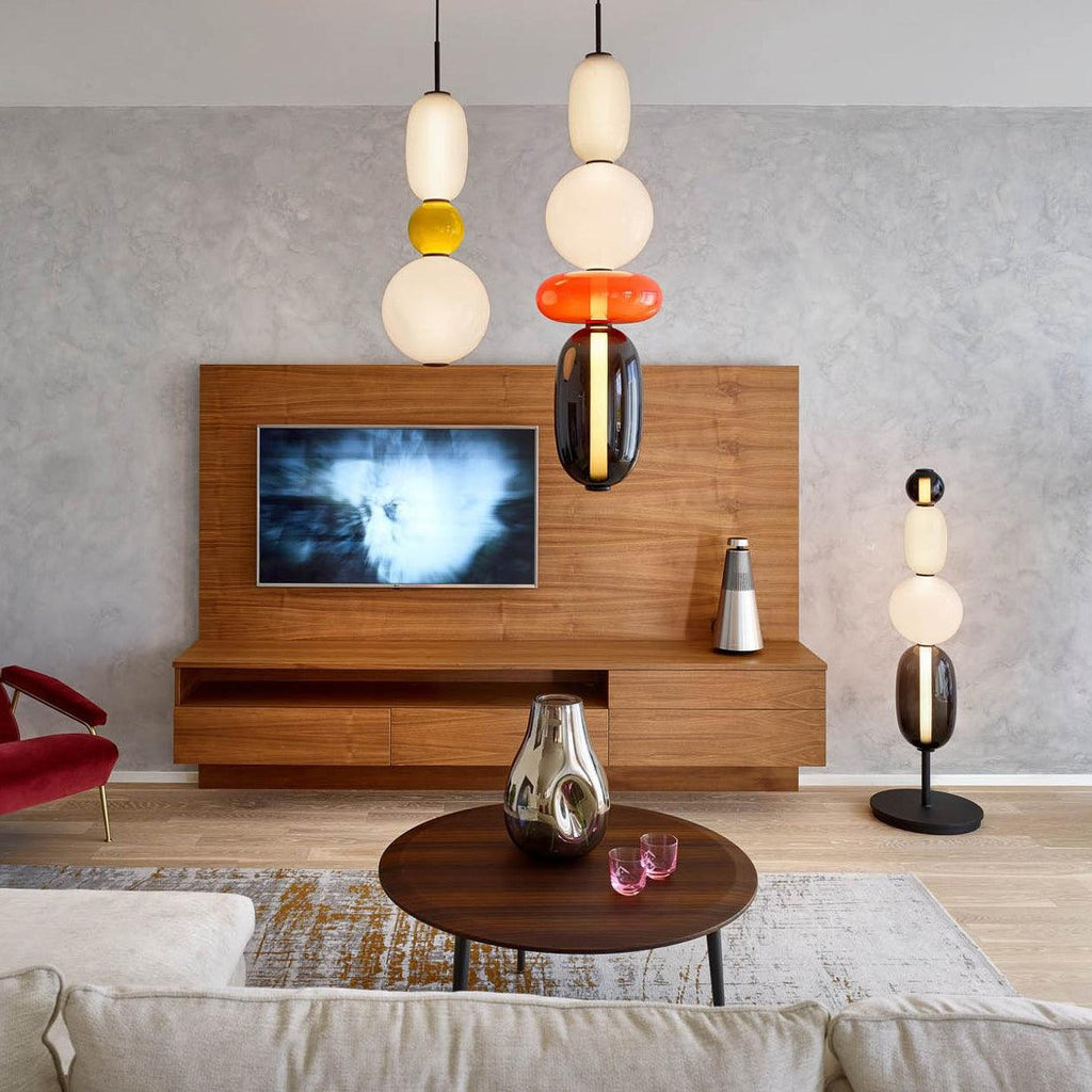 LumiSphere Light - Lampada a sospensione LED in vetro colorato moderno