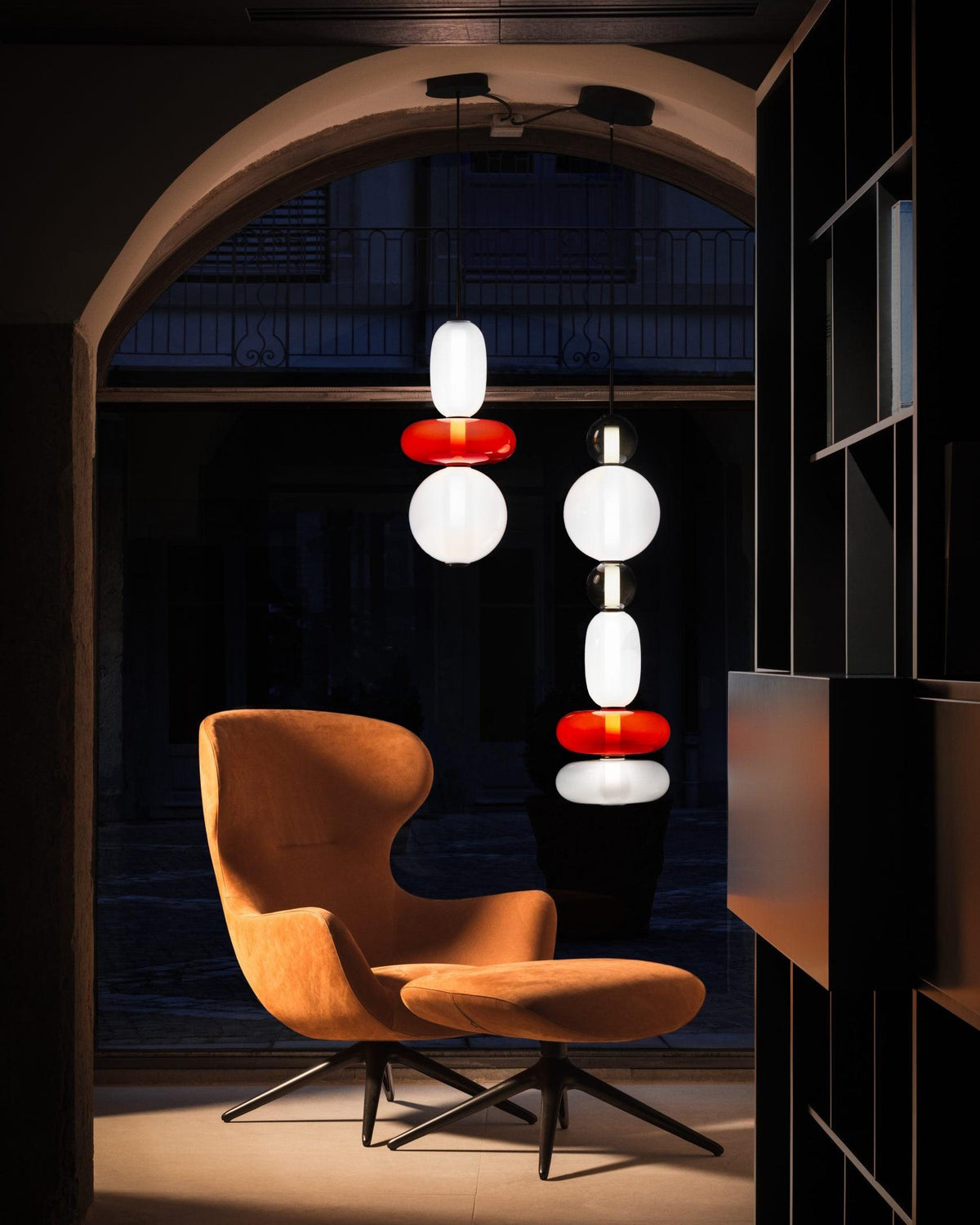 LumiSphere Light - Lampada a sospensione LED in vetro colorato moderno