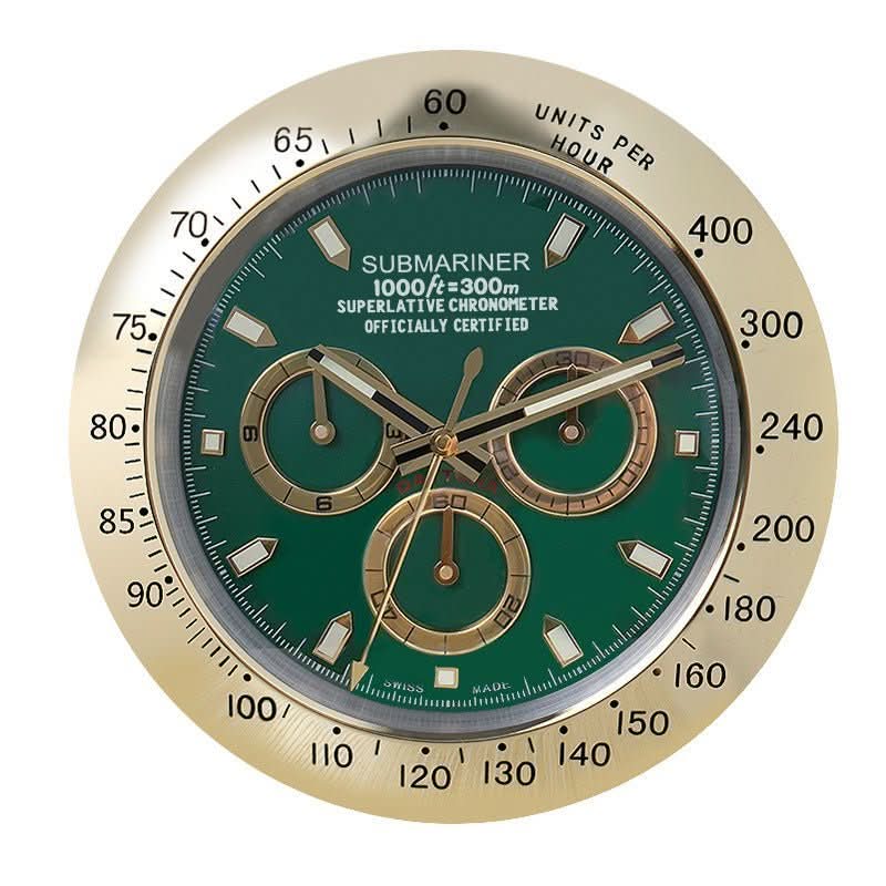 LUMORA - Orologio da parete moderno silenzioso Orologio in acciaio inossidabile luminoso con precisione a batteria