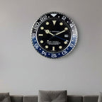 LUMORA - Orologio da parete moderno silenzioso Orologio in acciaio inossidabile luminoso con precisione a batteria