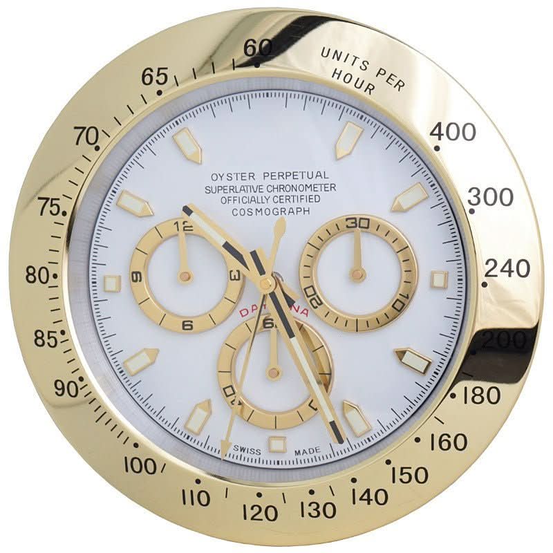 LUMORA - Orologio da parete moderno silenzioso Orologio in acciaio inossidabile luminoso con precisione a batteria
