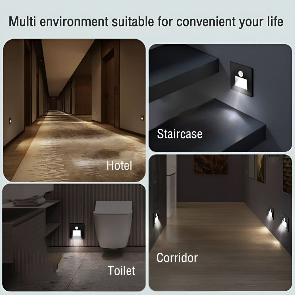 LumiStep Applique da Parete con Sensore di Movimento – Illuminazione Elegante e Sicura per Interni