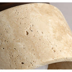 LumiStone - Wabi Sabi Marmo Giallo Lampada da Soffitto Giapponese