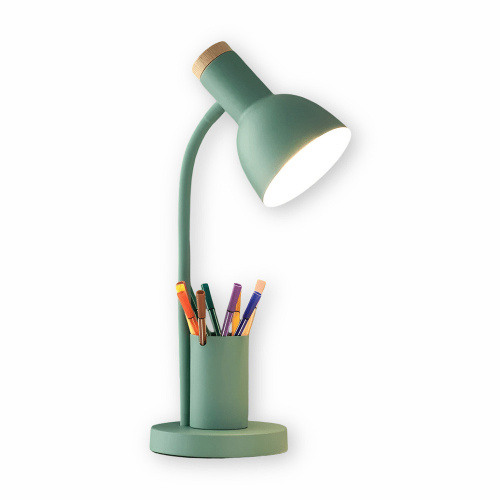 LumoDesk – Lampada da tavolo LED con porta penne per organizzazione e illuminazione