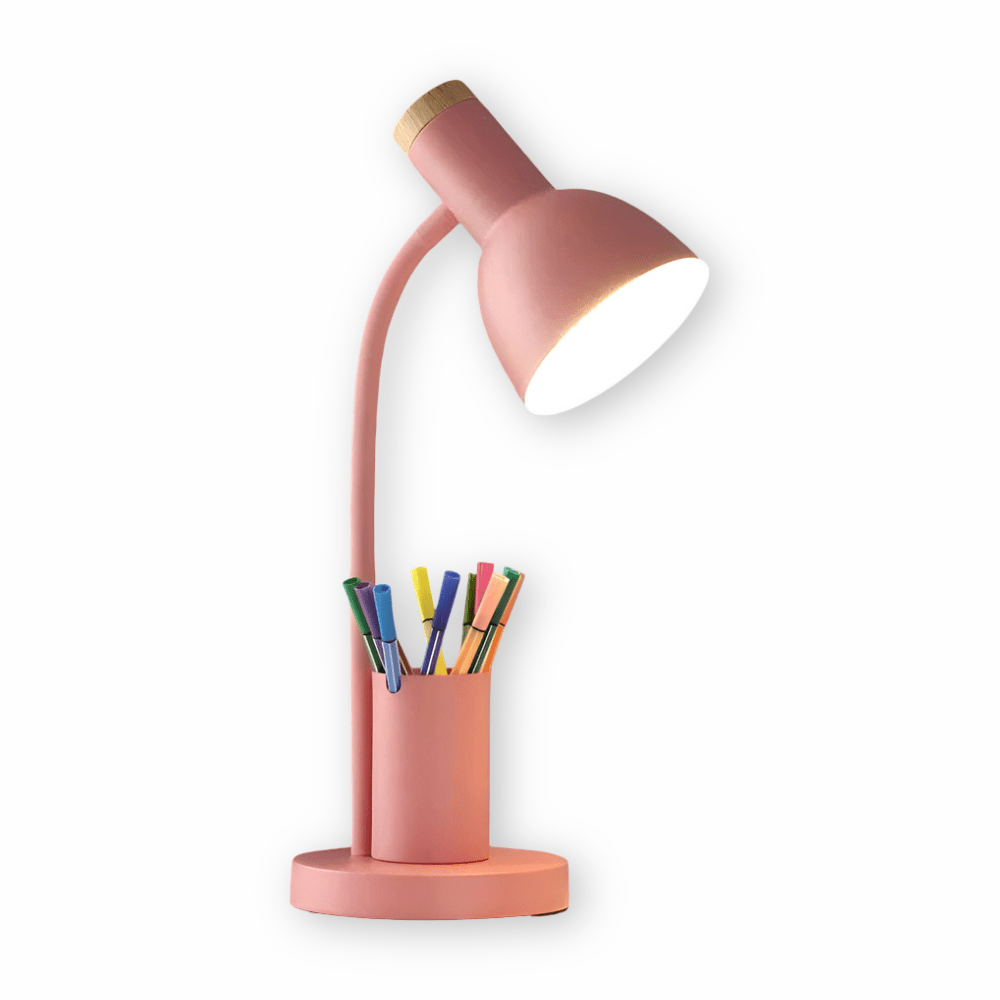 LumoDesk – Lampada da tavolo LED con porta penne per organizzazione e illuminazione