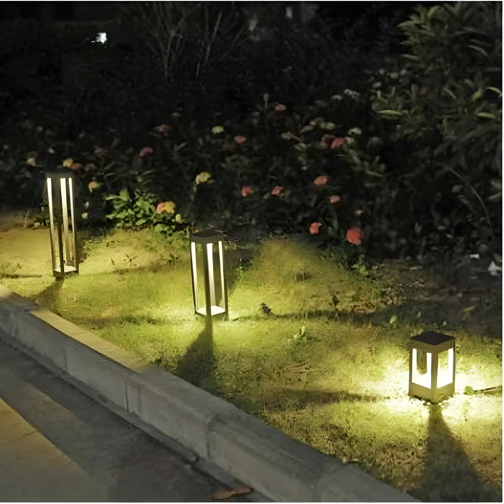 LumoPost - Lampada da giardino LED impermeabile in alluminio