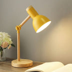 Lampada da Tavolo Lumowood – Luce da Tavolo in Stile Scandinavo con Base in Legno