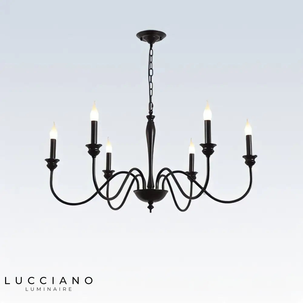 Lampadario campagnolo chic per sala da pranzo