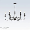 Lampadario campagnolo chic per sala da pranzo